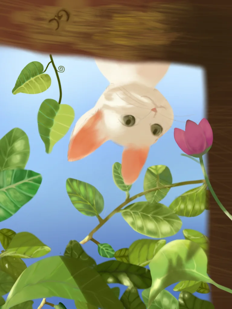 A curious visitor