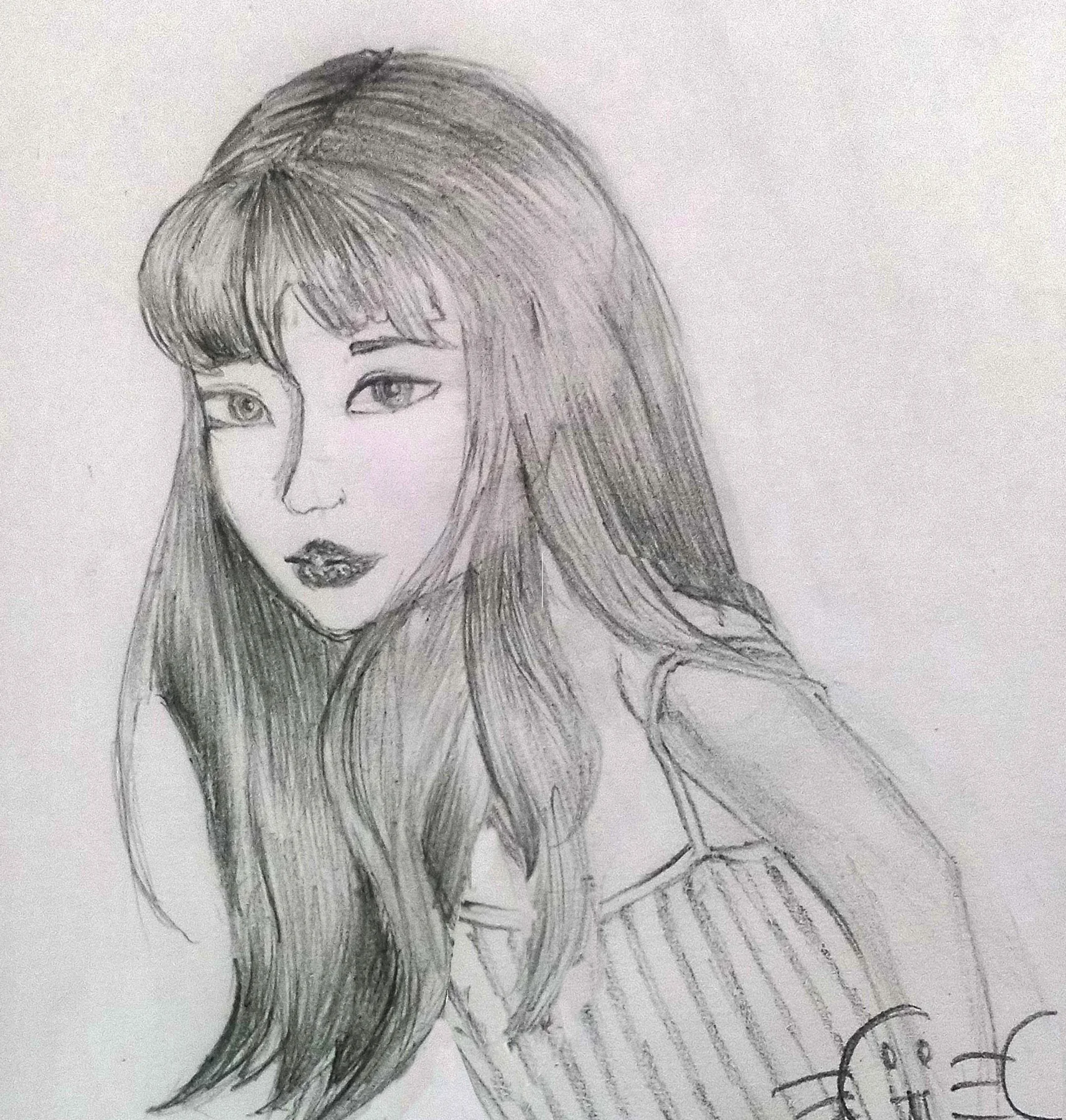 Pencil portrait from Yashada’s sketchbook